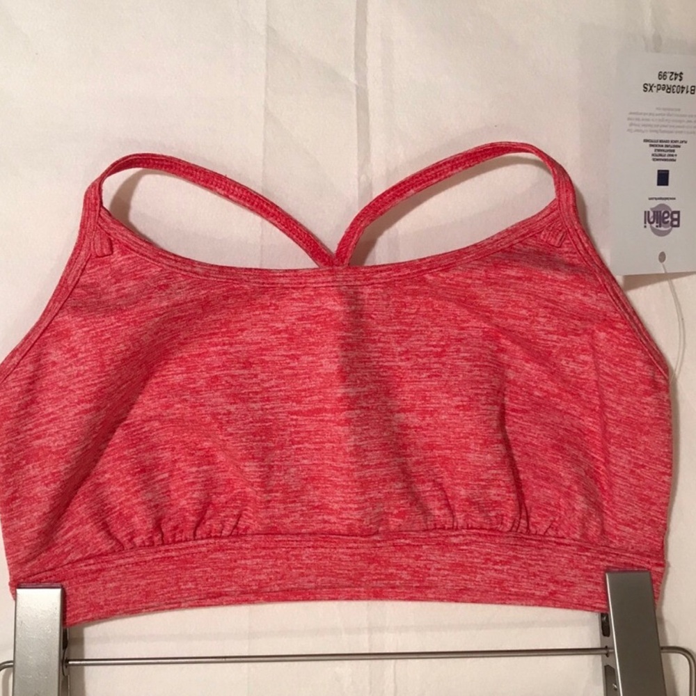 Balini Brand NEW Red Sports Bra Size XS Strappy Racer Back